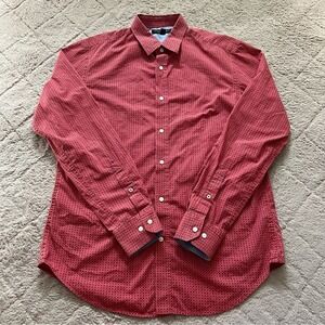 Banana Republic Soft Wash Slim Fit Cotton Button Down Shirt Rodeo Western Sz M